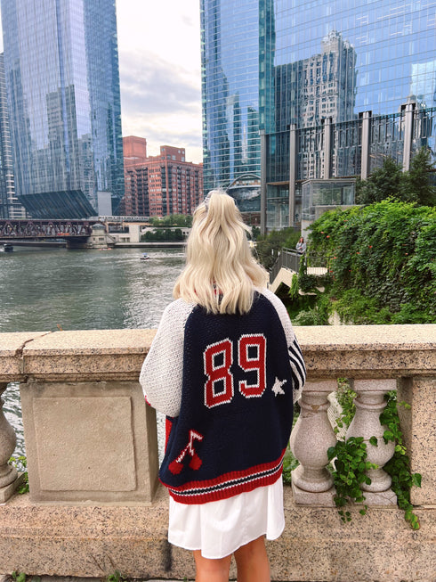 End Game Knit Jacket// Navy